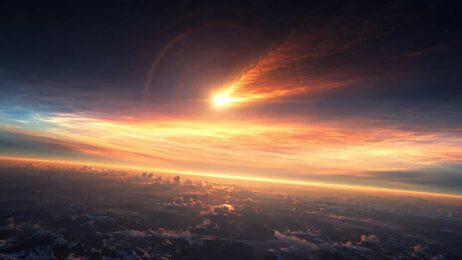 Ein Warp-Antrieb würde heller strahlen als die Sonne – sobald er durch unsere Atmosphäre rast Extrem heller Meteor erleuchtet die obere Erdatmosphäre