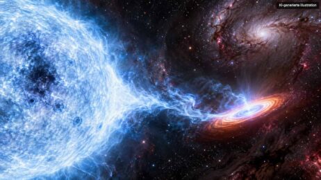 Kosmischer Materiestrom zwischen Sternen