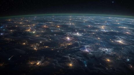 Ein 800-Meter-Asteroid, in eine Million Stücke gesprengt – und kein Fenster zerbricht Meteorenschauer über der Erde