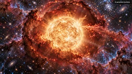 Little Red Dots: Die Asche verrät Sterne, 100-mal schwerer als jeder heutige Stern Kosmische Sternengeburt im Nebel