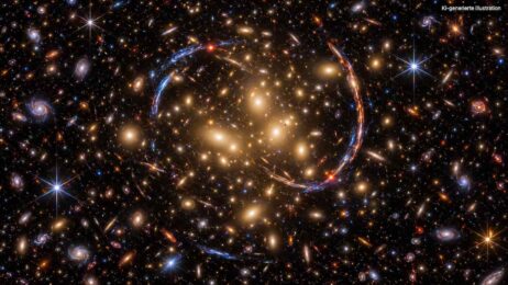 Eine Supernova im Spiegel der Gravitationslinse