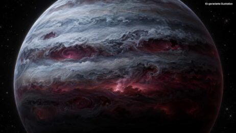 Blick durch die Wolkenlücken von WISE 0855: Webb enthüllt das Wetter des kältesten Braunen Zwergs Kolossaler Sturmplanet im All