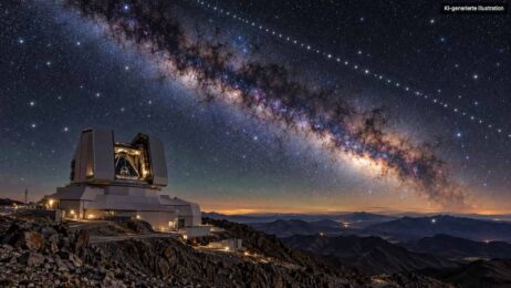 Rubin-Observatorium unter der funkelnden Milchstraße